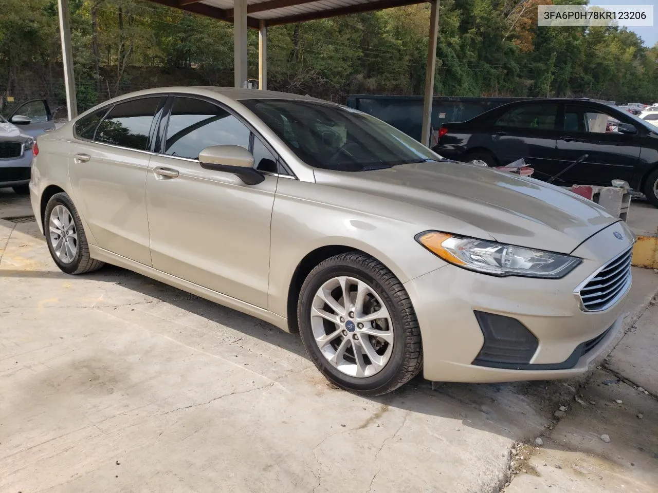 2019 Ford Fusion Se VIN: 3FA6P0H78KR123206 Lot: 71122394