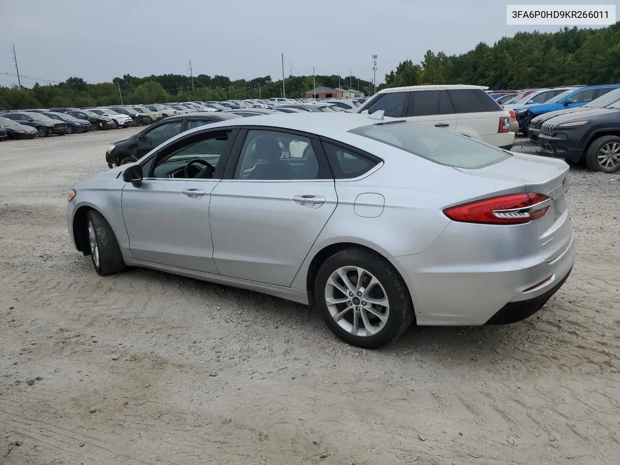 2019 Ford Fusion Se VIN: 3FA6P0HD9KR266011 Lot: 71406294