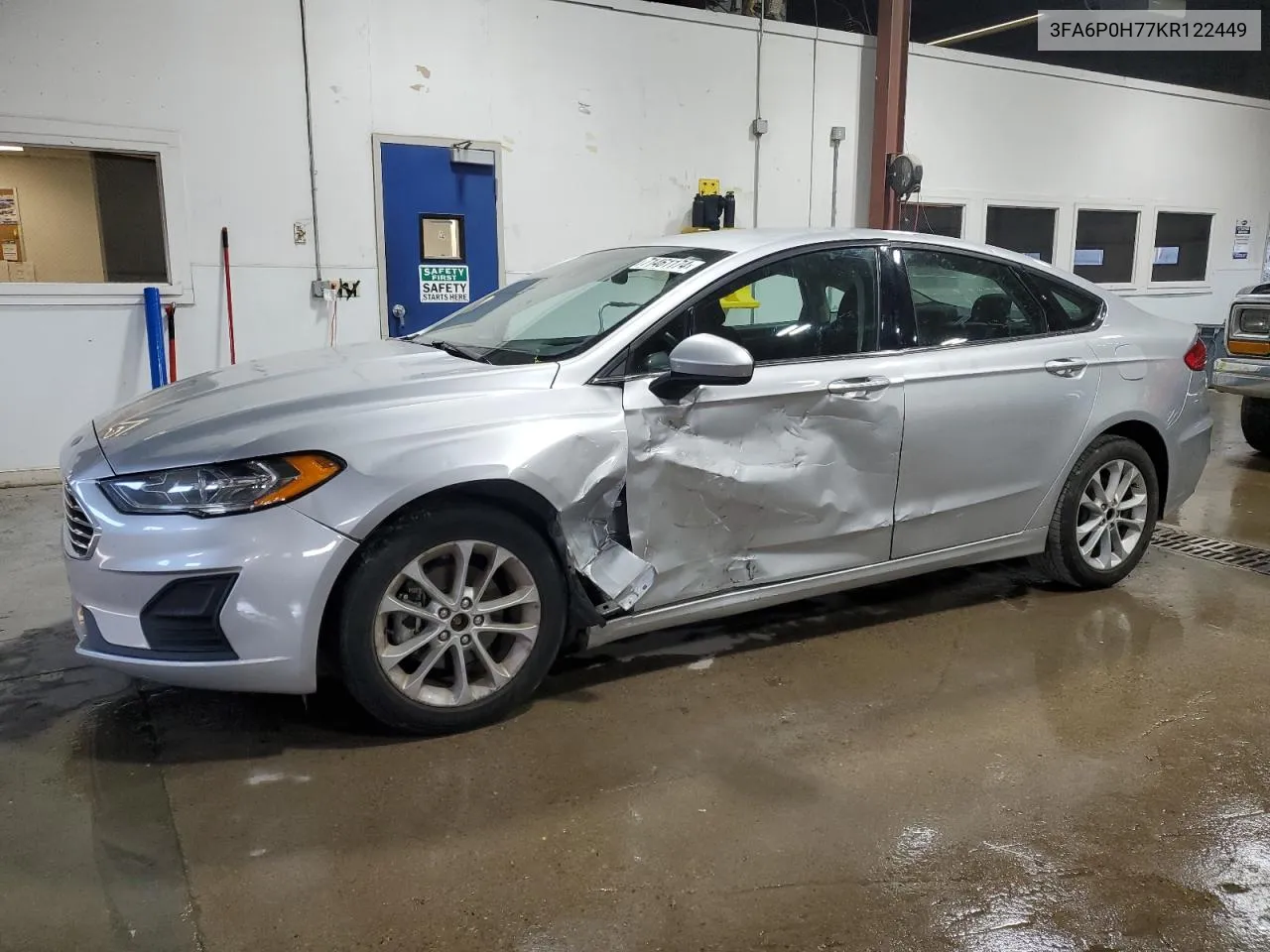 2019 Ford Fusion Se VIN: 3FA6P0H77KR122449 Lot: 71461174