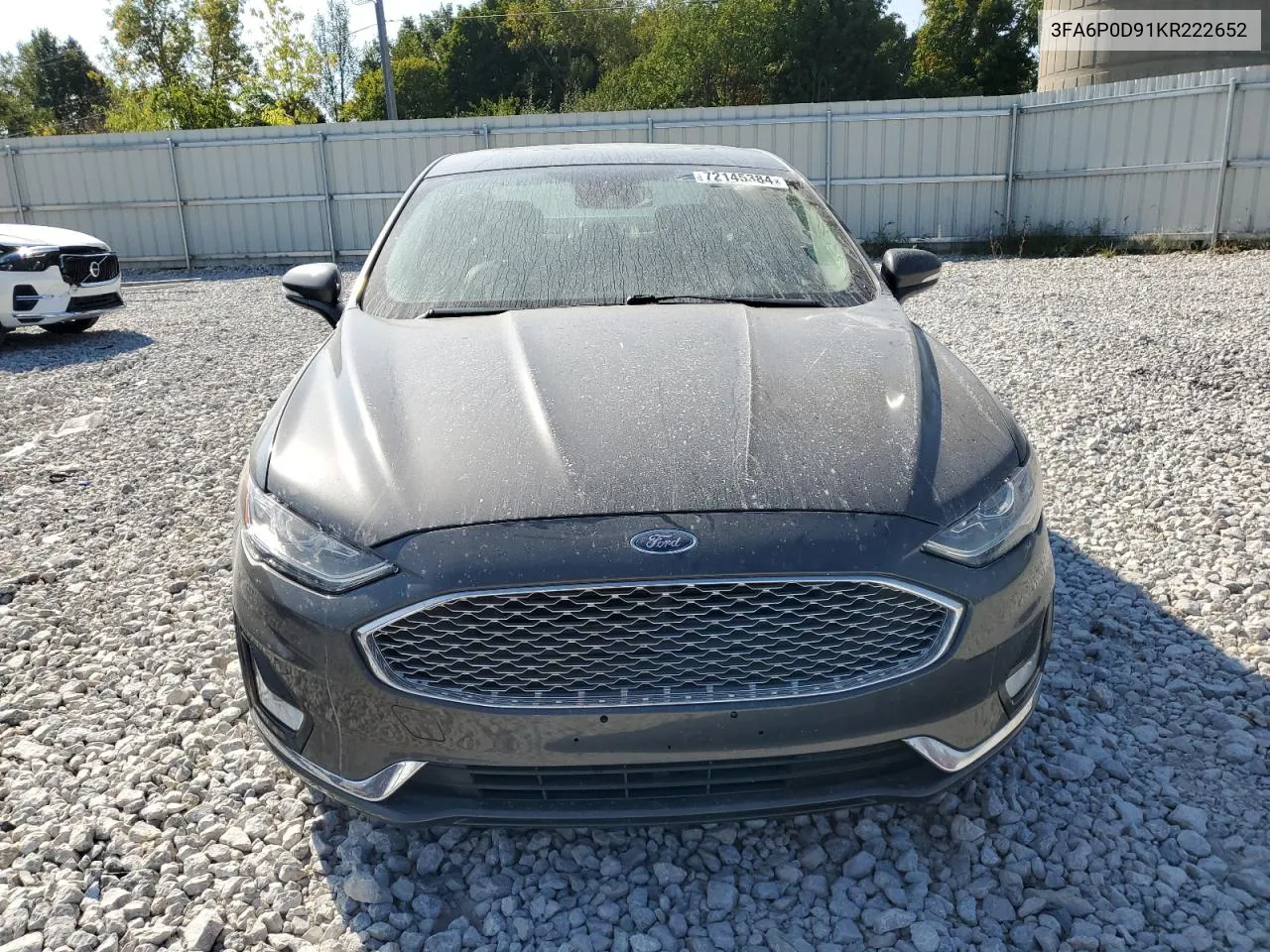 3FA6P0D91KR222652 2019 Ford Fusion Titanium