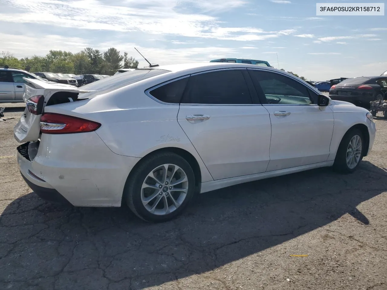 2019 Ford Fusion Titanium VIN: 3FA6P0SU2KR158712 Lot: 72196914