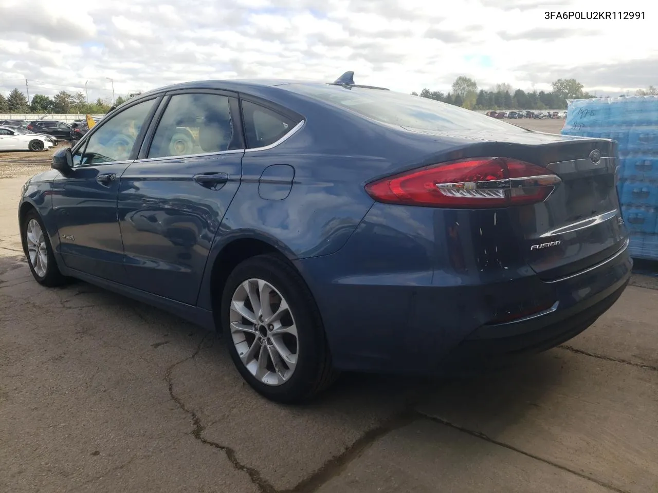 2019 Ford Fusion Se VIN: 3FA6P0LU2KR112991 Lot: 72731504