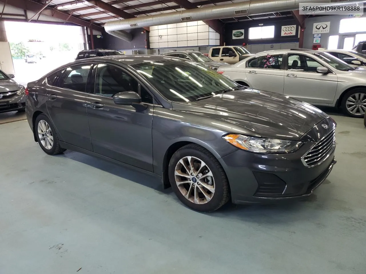 2019 Ford Fusion Se VIN: 3FA6P0HD9KR198888 Lot: 72768694