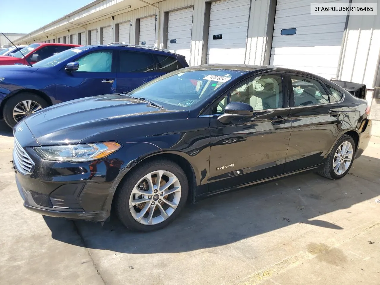 2019 Ford Fusion Se VIN: 3FA6P0LU5KR196465 Lot: 74033904