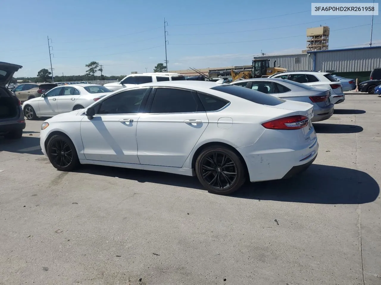 2019 Ford Fusion Se VIN: 3FA6P0HD2KR261958 Lot: 74044984