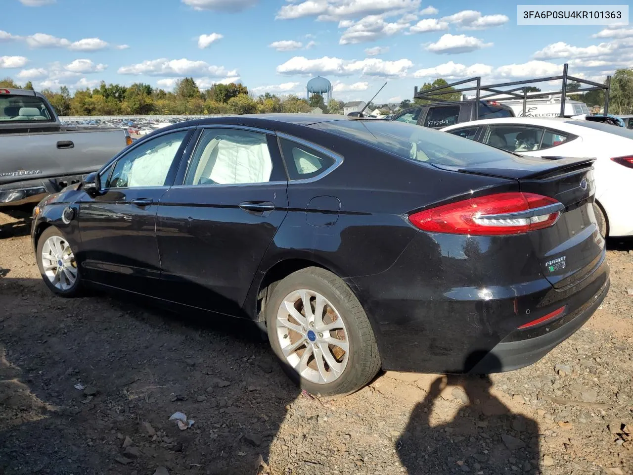 2019 Ford Fusion Titanium VIN: 3FA6P0SU4KR101363 Lot: 74132734