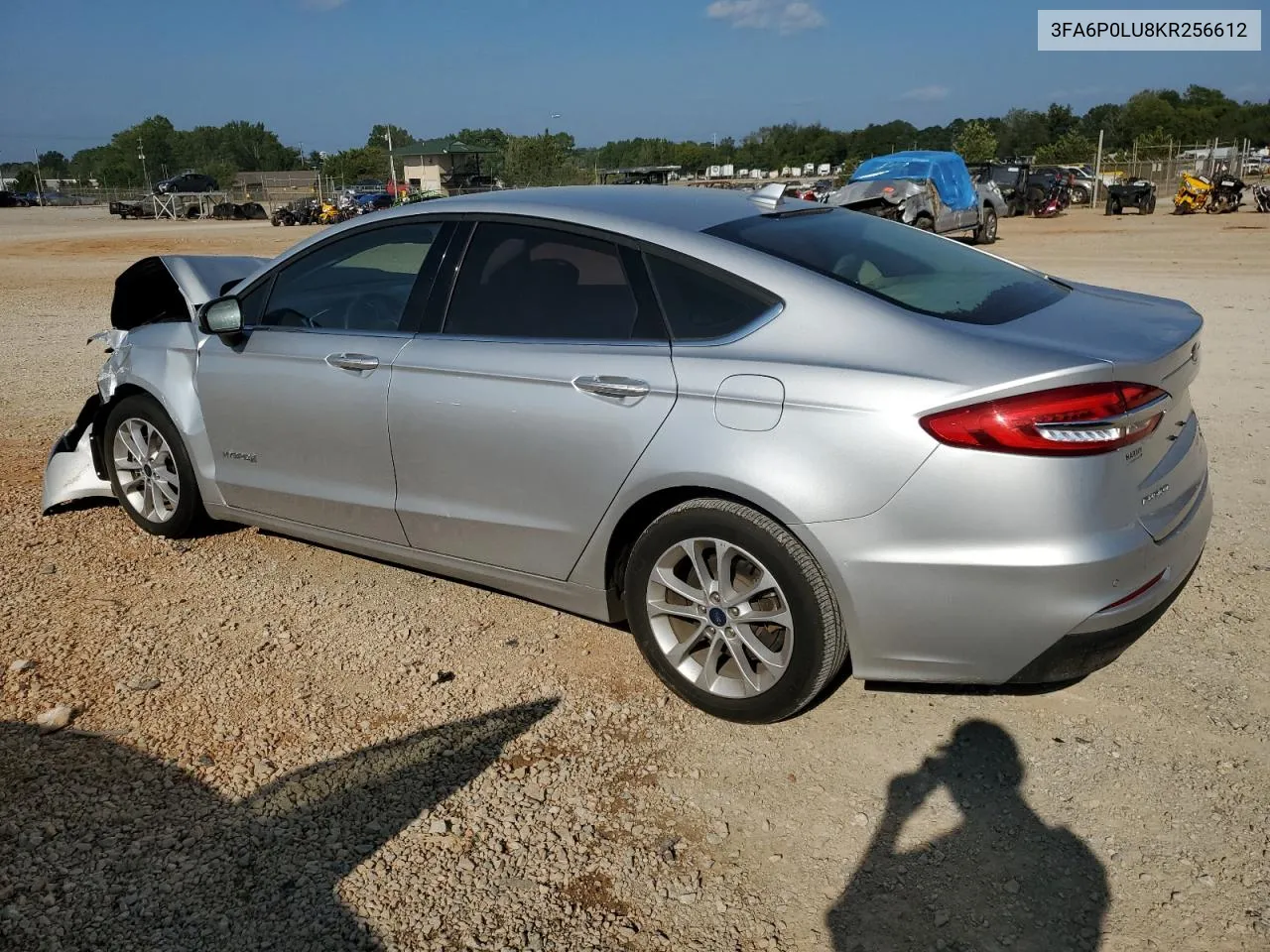 2019 Ford Fusion Se VIN: 3FA6P0LU8KR256612 Lot: 74231754