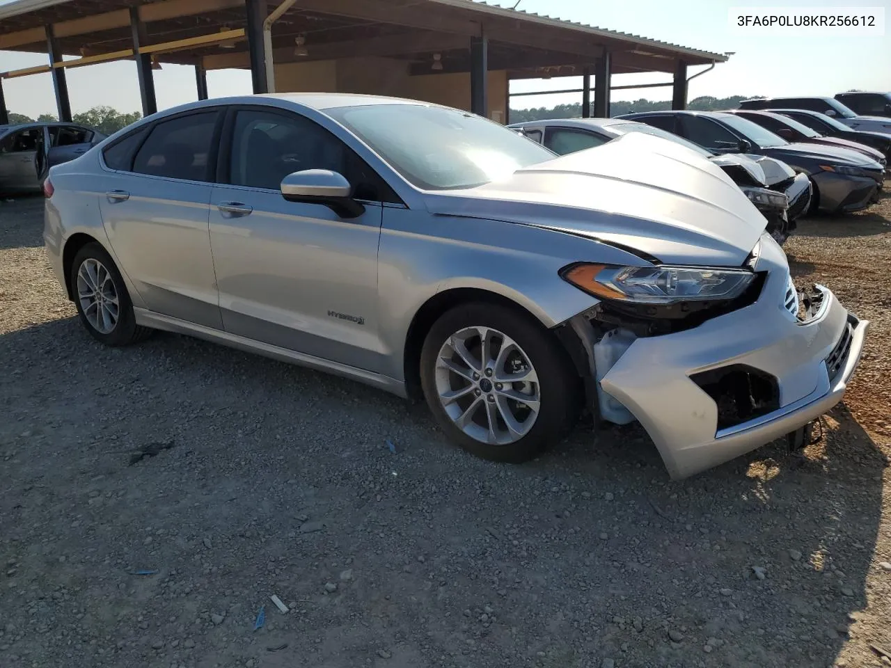 2019 Ford Fusion Se VIN: 3FA6P0LU8KR256612 Lot: 74231754