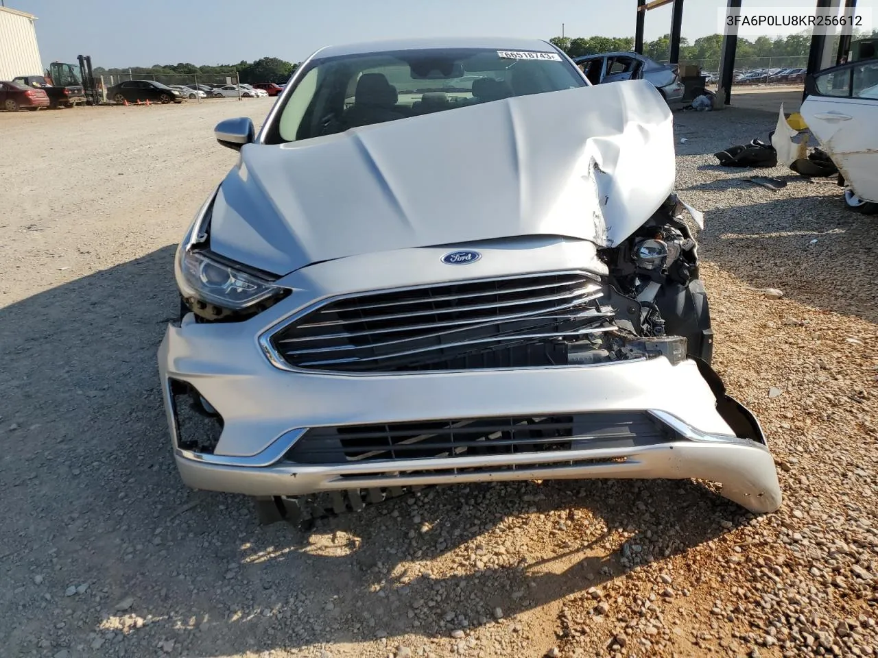 2019 Ford Fusion Se VIN: 3FA6P0LU8KR256612 Lot: 74231754