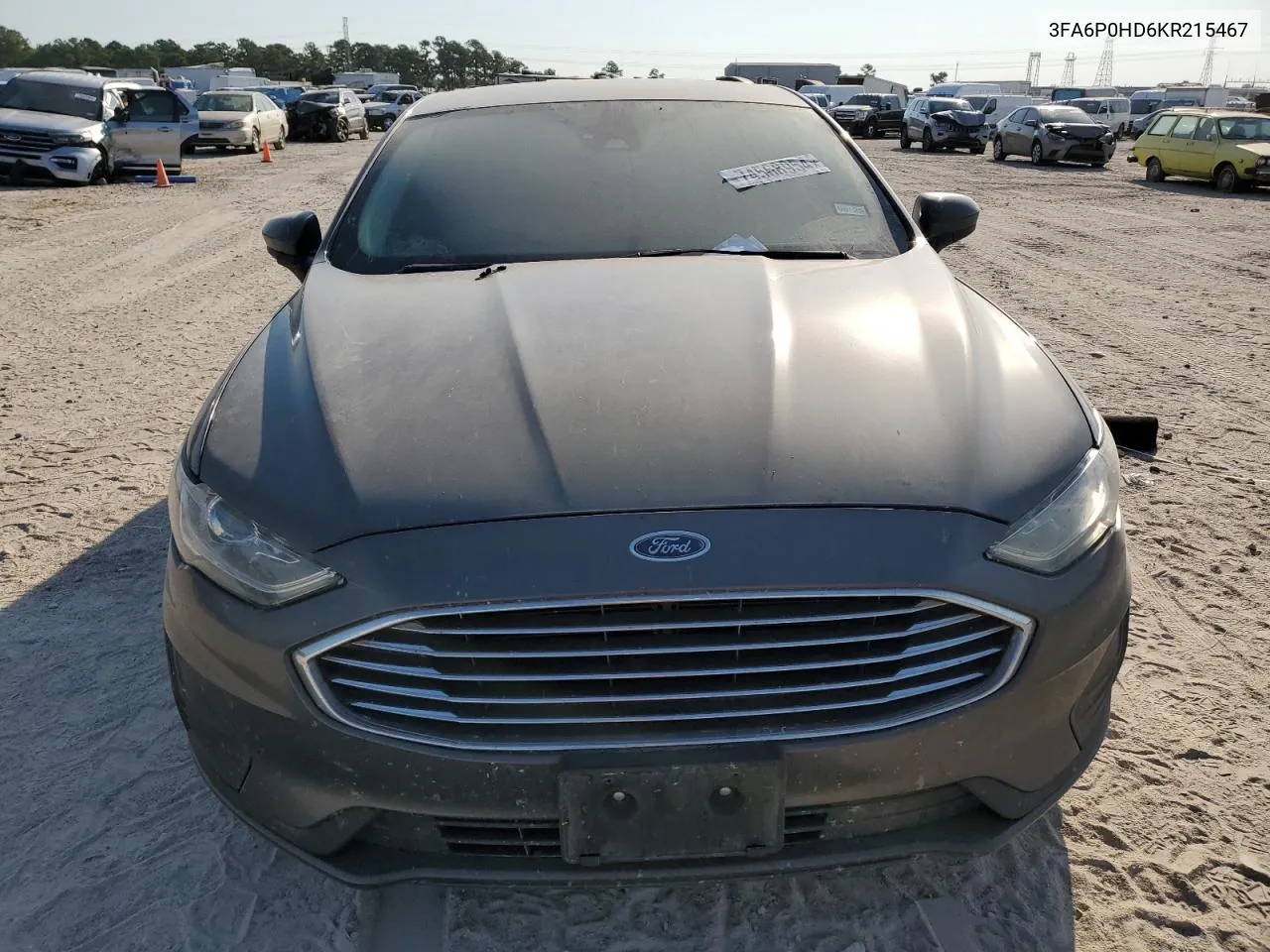 2019 Ford Fusion Se VIN: 3FA6P0HD6KR215467 Lot: 74568954