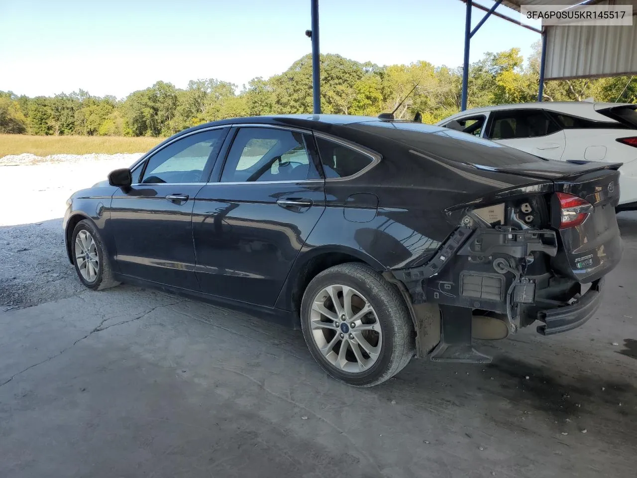 2019 Ford Fusion Titanium VIN: 3FA6P0SU5KR145517 Lot: 76228424