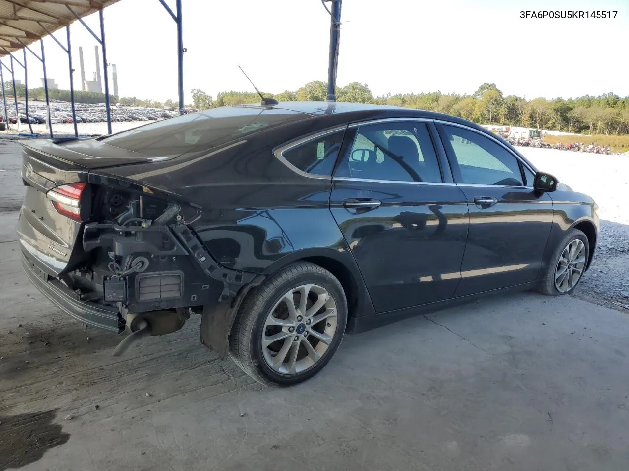 2019 Ford Fusion Titanium VIN: 3FA6P0SU5KR145517 Lot: 76228424