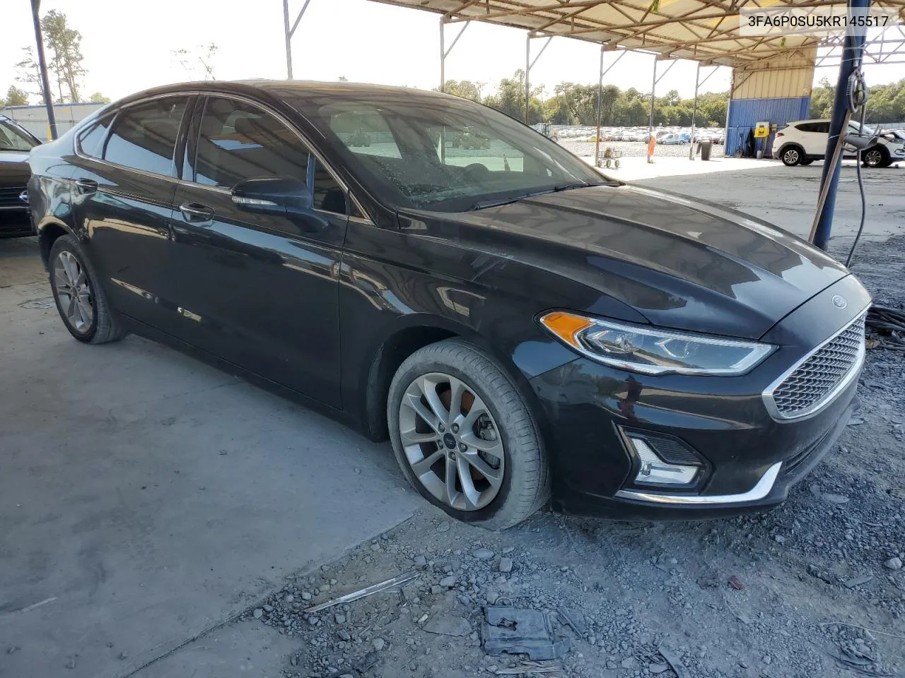 2019 Ford Fusion Titanium VIN: 3FA6P0SU5KR145517 Lot: 76228424