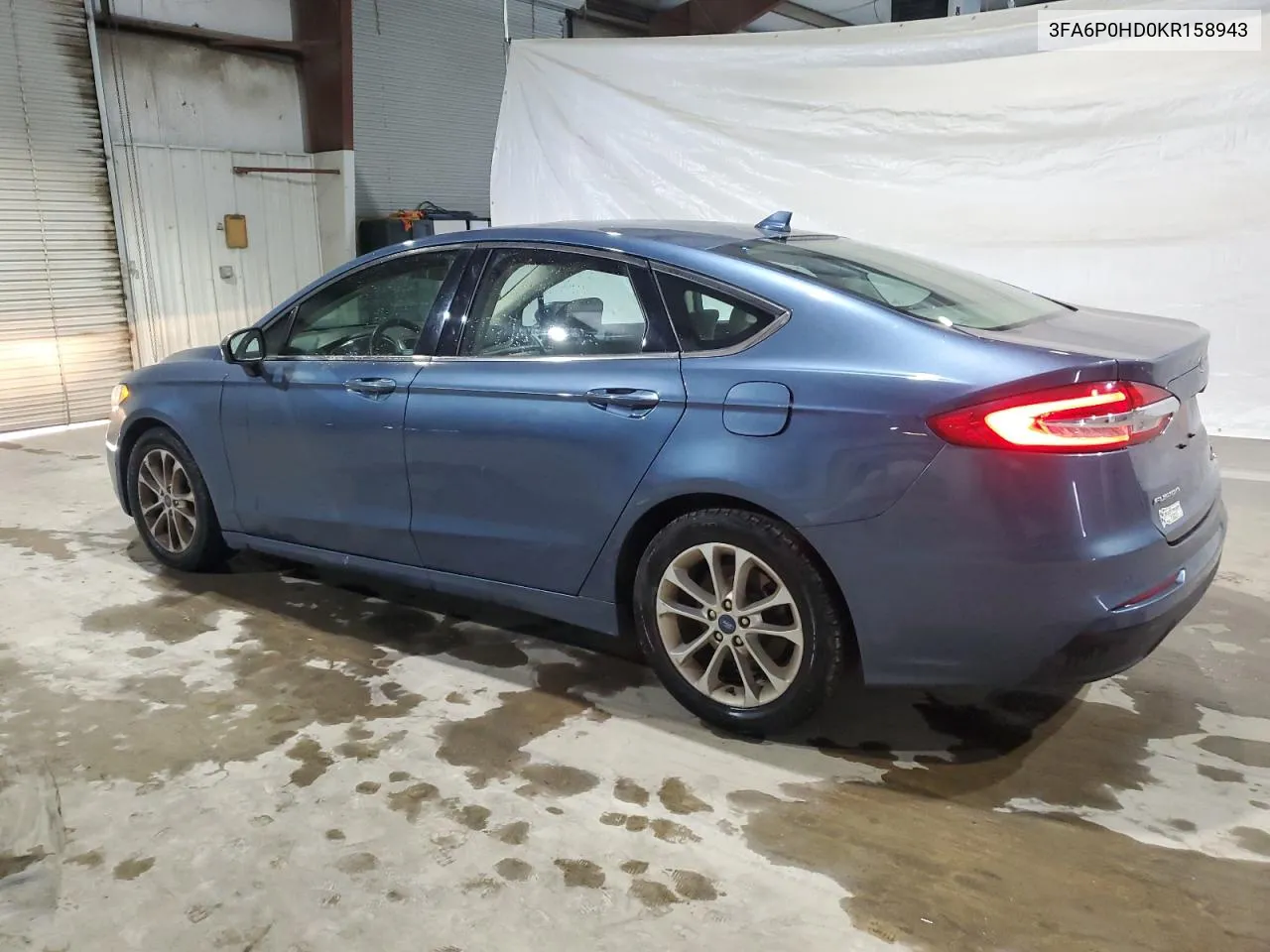 2019 Ford Fusion Se VIN: 3FA6P0HD0KR158943 Lot: 76553364