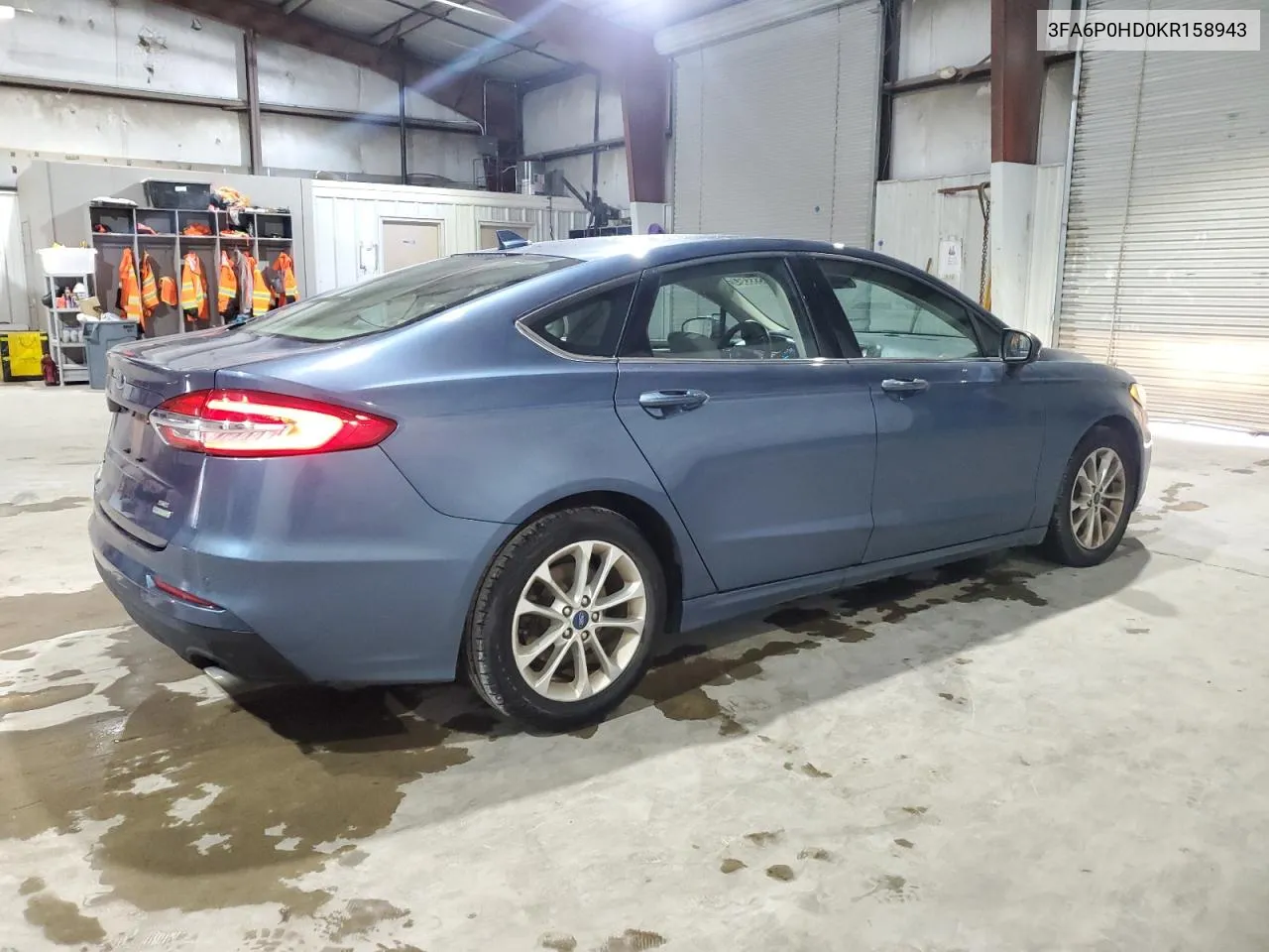 2019 Ford Fusion Se VIN: 3FA6P0HD0KR158943 Lot: 76553364