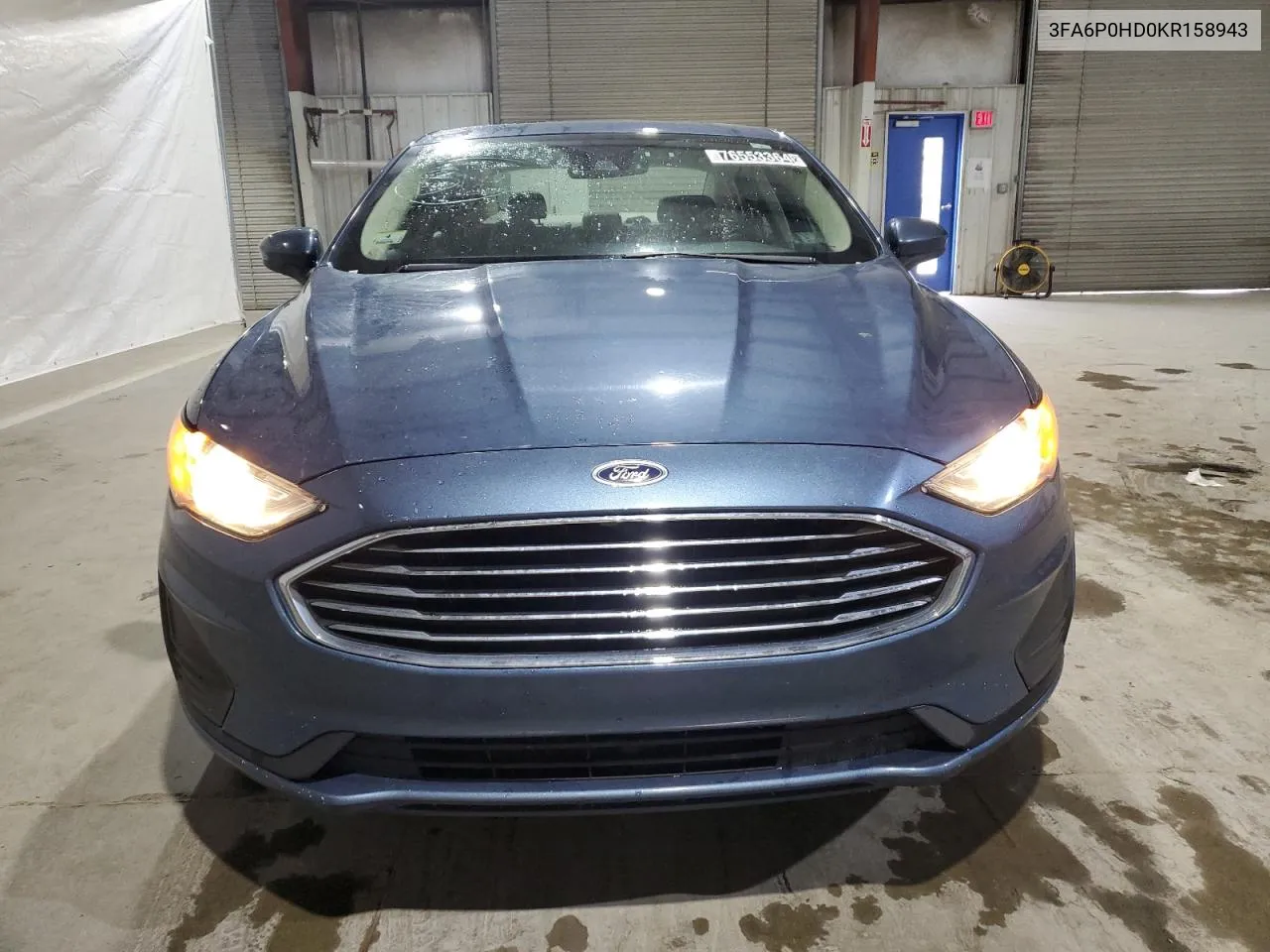 2019 Ford Fusion Se VIN: 3FA6P0HD0KR158943 Lot: 76553364