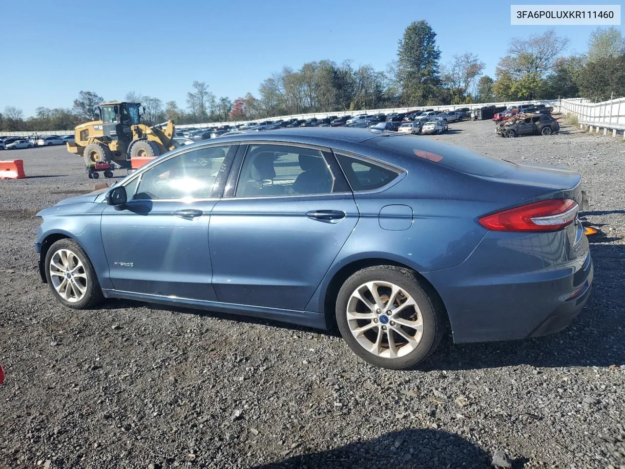 3FA6P0LUXKR111460 2019 Ford Fusion Se