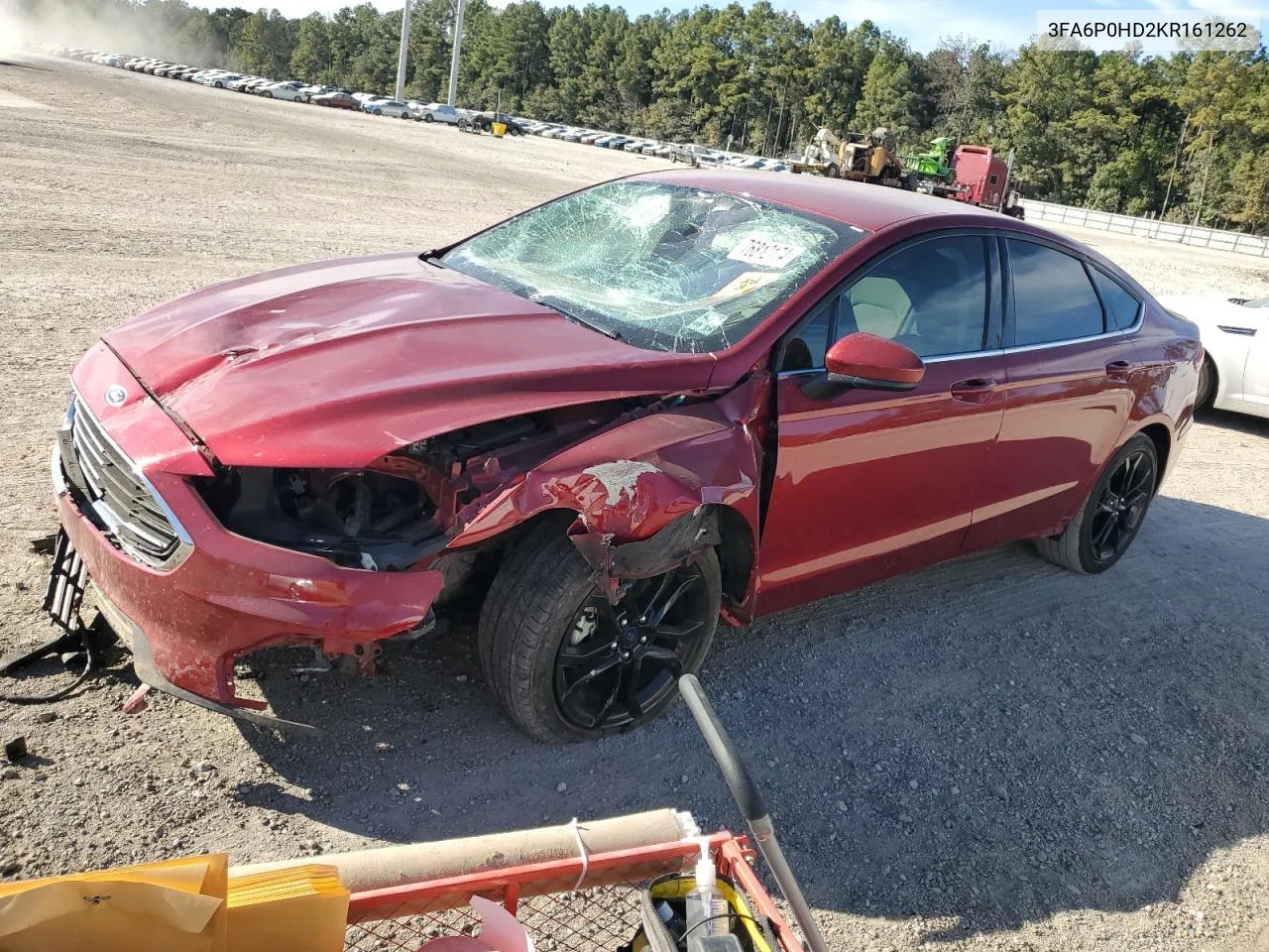 2019 Ford Fusion Se VIN: 3FA6P0HD2KR161262 Lot: 76812174