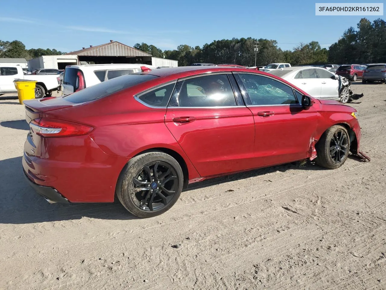 2019 Ford Fusion Se VIN: 3FA6P0HD2KR161262 Lot: 76812174