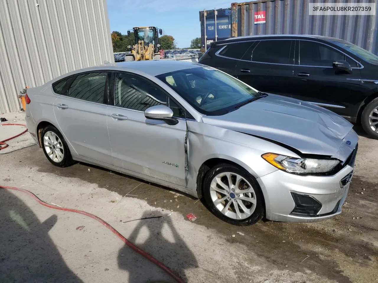 2019 Ford Fusion Se VIN: 3FA6P0LU8KR207359 Lot: 77125824