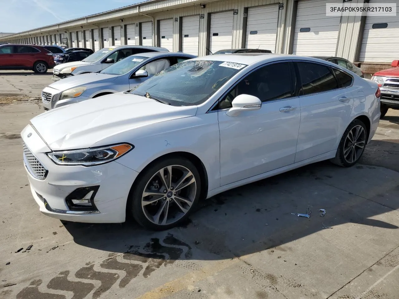 2019 Ford Fusion Titanium VIN: 3FA6P0K95KR217103 Lot: 77421974