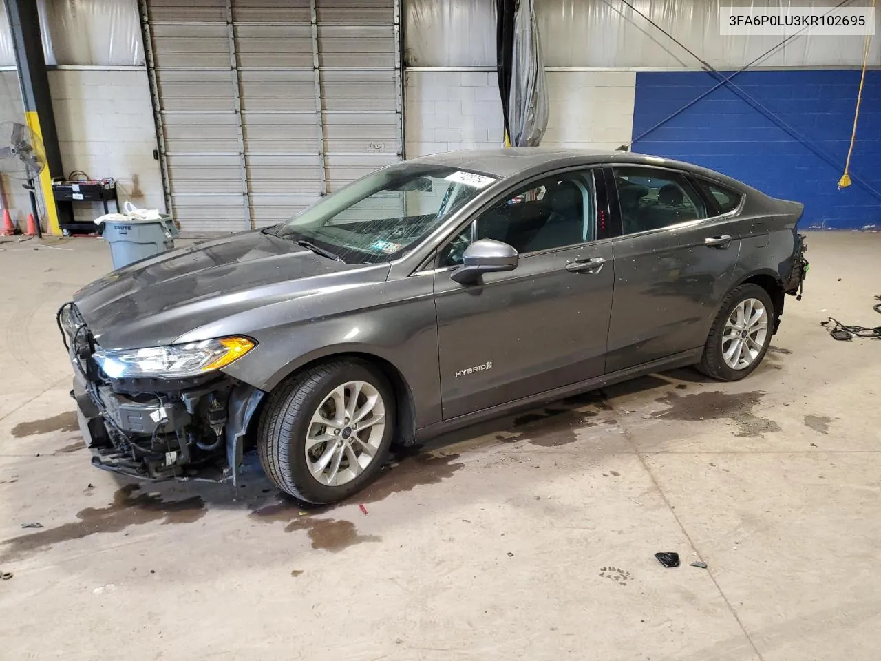 2019 Ford Fusion Se VIN: 3FA6P0LU3KR102695 Lot: 77428754