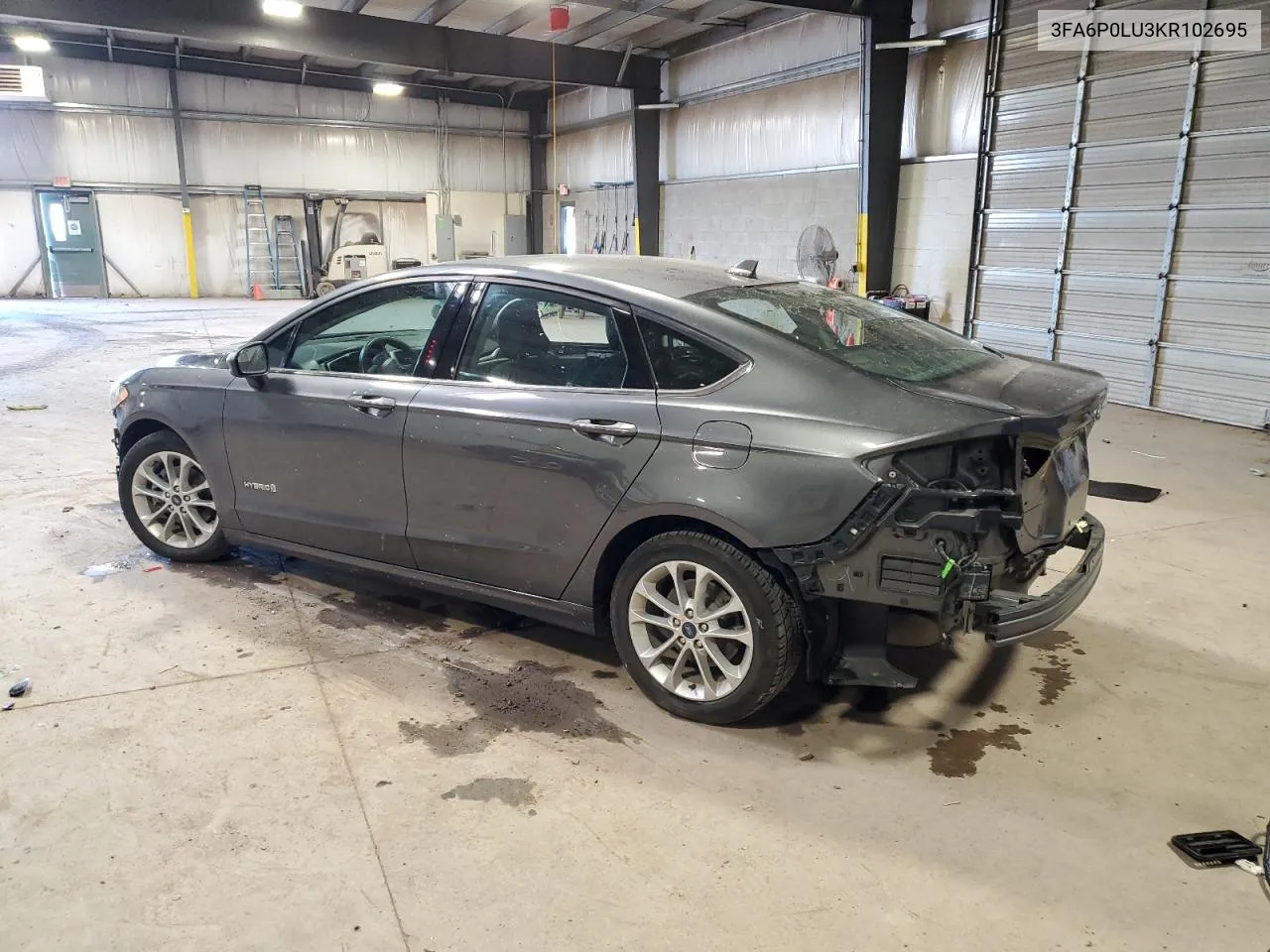 2019 Ford Fusion Se VIN: 3FA6P0LU3KR102695 Lot: 77428754