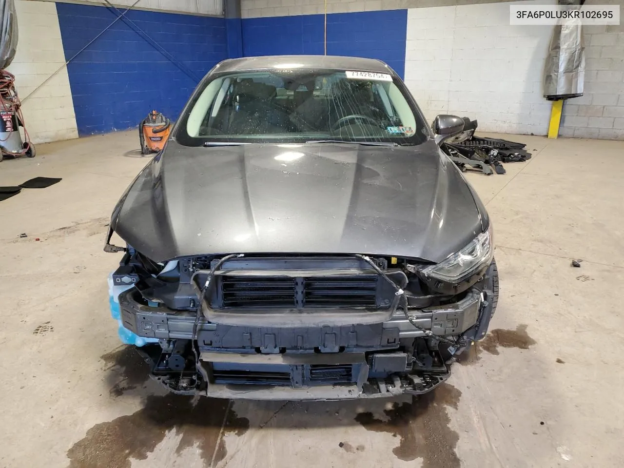 2019 Ford Fusion Se VIN: 3FA6P0LU3KR102695 Lot: 77428754