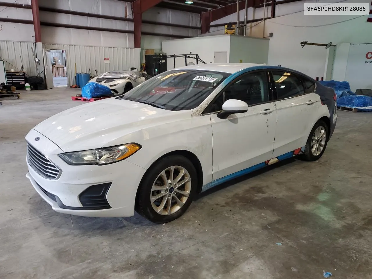 2019 Ford Fusion Se VIN: 3FA6P0HD8KR128086 Lot: 77602884