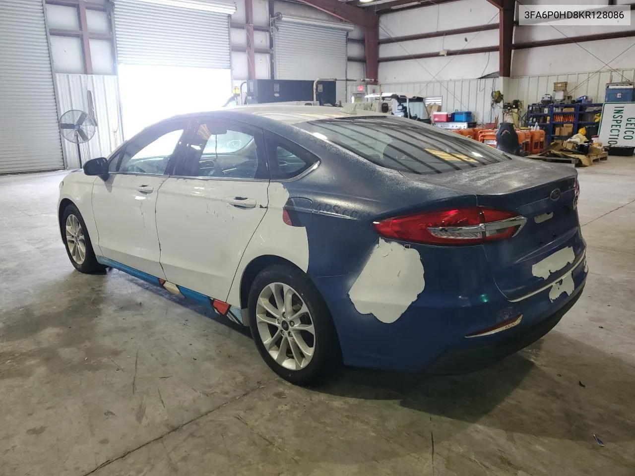 2019 Ford Fusion Se VIN: 3FA6P0HD8KR128086 Lot: 77602884