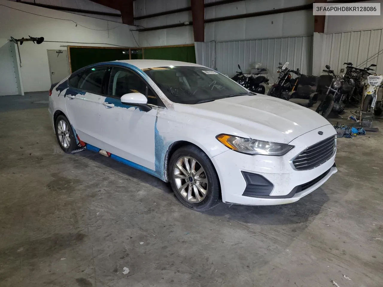 2019 Ford Fusion Se VIN: 3FA6P0HD8KR128086 Lot: 77602884