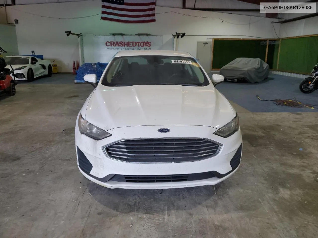 2019 Ford Fusion Se VIN: 3FA6P0HD8KR128086 Lot: 77602884