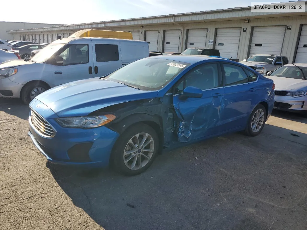 2019 Ford Fusion Se VIN: 3FA6P0HD8KR112812 Lot: 77652744