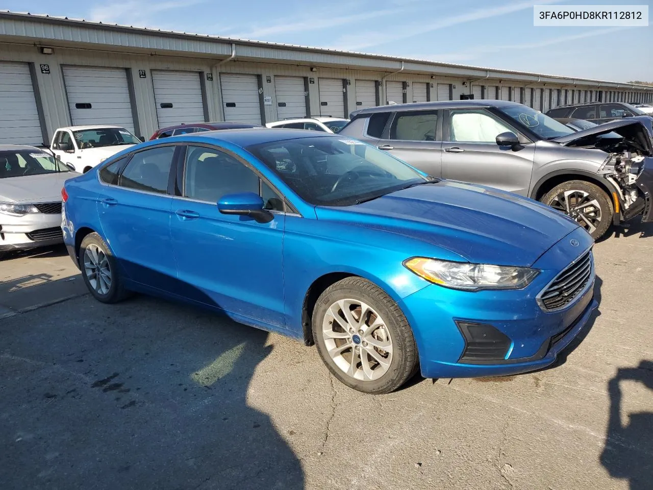 2019 Ford Fusion Se VIN: 3FA6P0HD8KR112812 Lot: 77652744