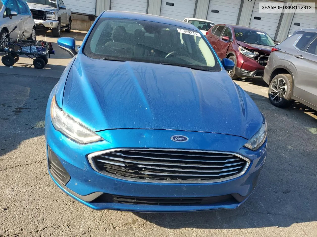 2019 Ford Fusion Se VIN: 3FA6P0HD8KR112812 Lot: 77652744