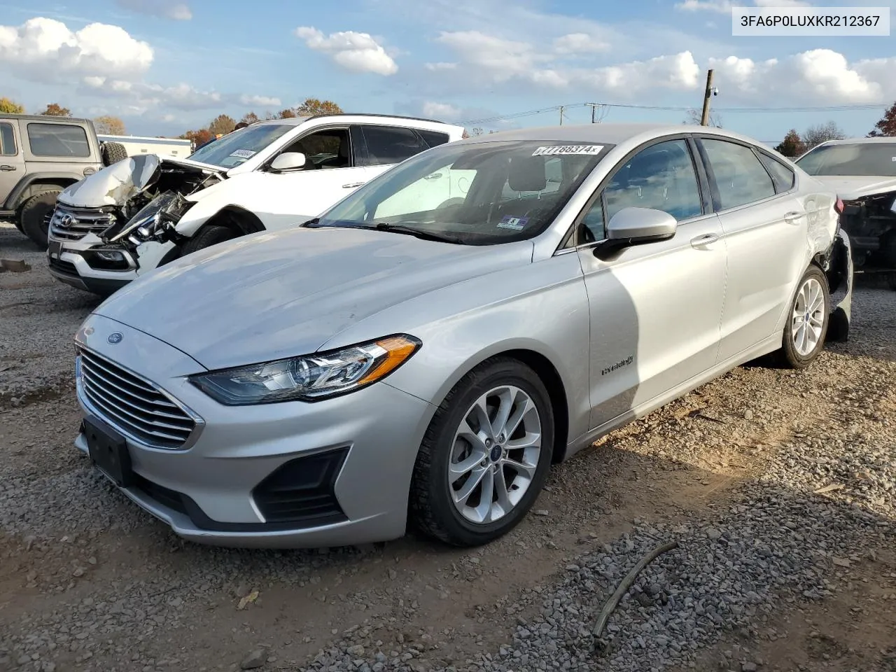 2019 Ford Fusion Se VIN: 3FA6P0LUXKR212367 Lot: 77788374