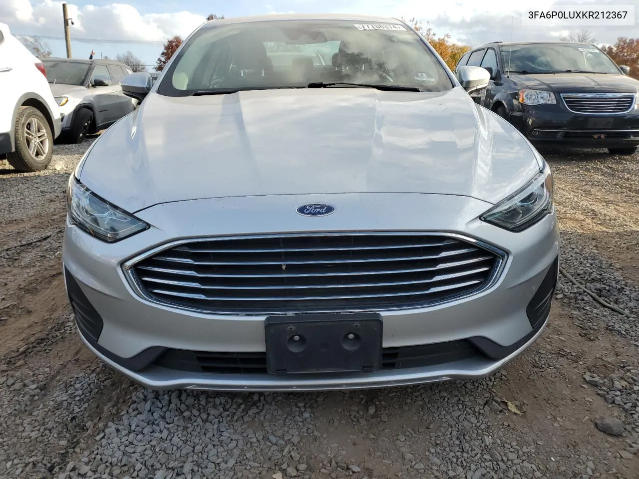 2019 Ford Fusion Se VIN: 3FA6P0LUXKR212367 Lot: 77788374