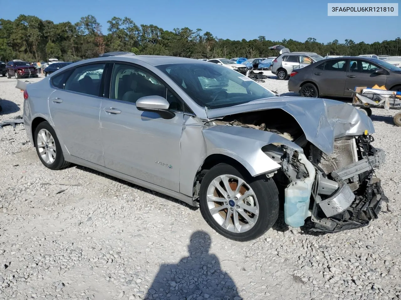 2019 Ford Fusion Se VIN: 3FA6P0LU6KR121810 Lot: 78035574