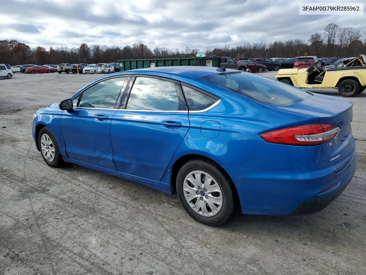 2019 Ford Fusion S VIN: 3FA6P0G79KR285962 Lot: 78077084