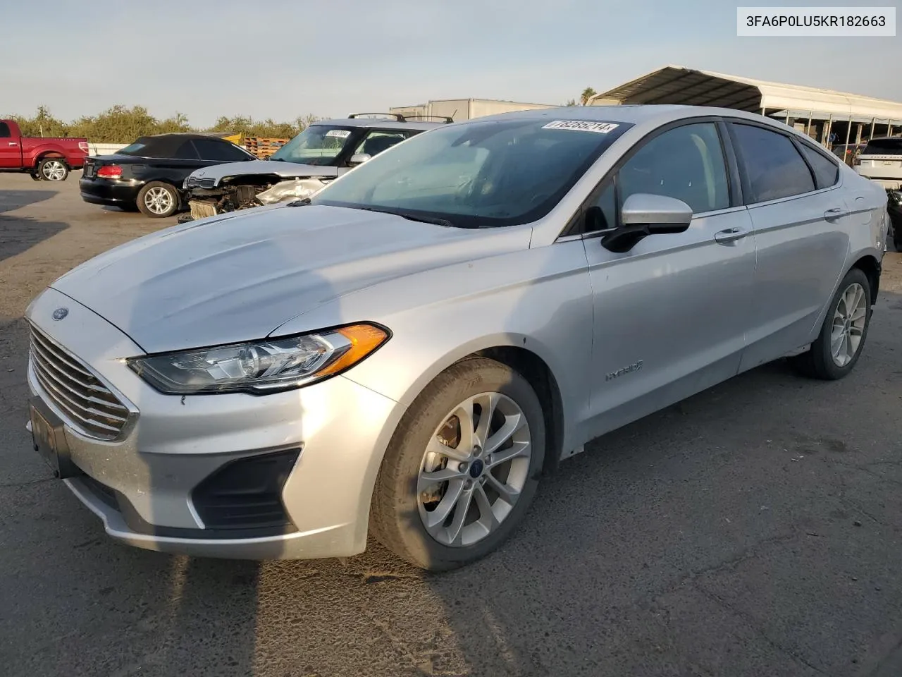 2019 Ford Fusion Se VIN: 3FA6P0LU5KR182663 Lot: 78285214