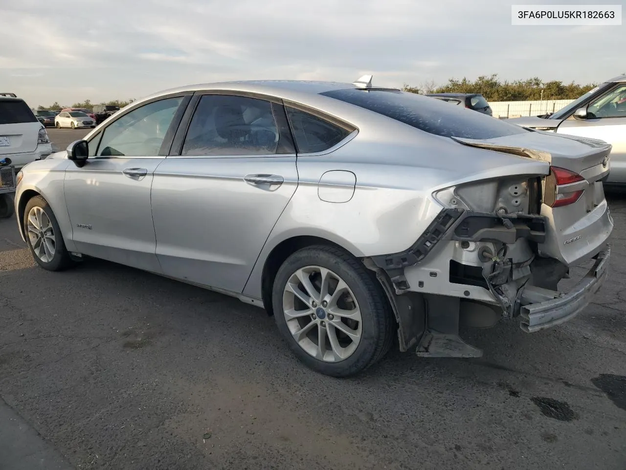 2019 Ford Fusion Se VIN: 3FA6P0LU5KR182663 Lot: 78285214