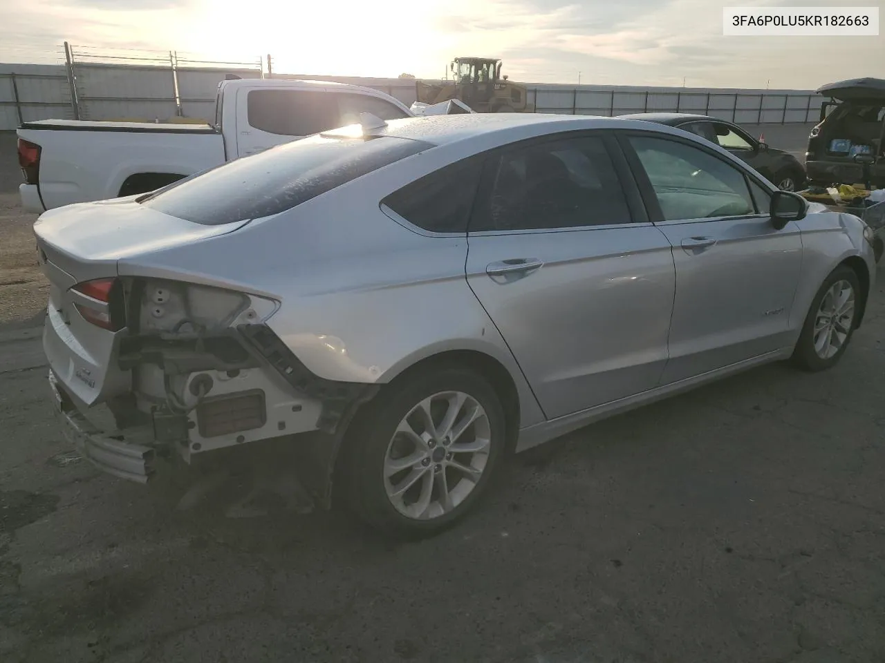 2019 Ford Fusion Se VIN: 3FA6P0LU5KR182663 Lot: 78285214