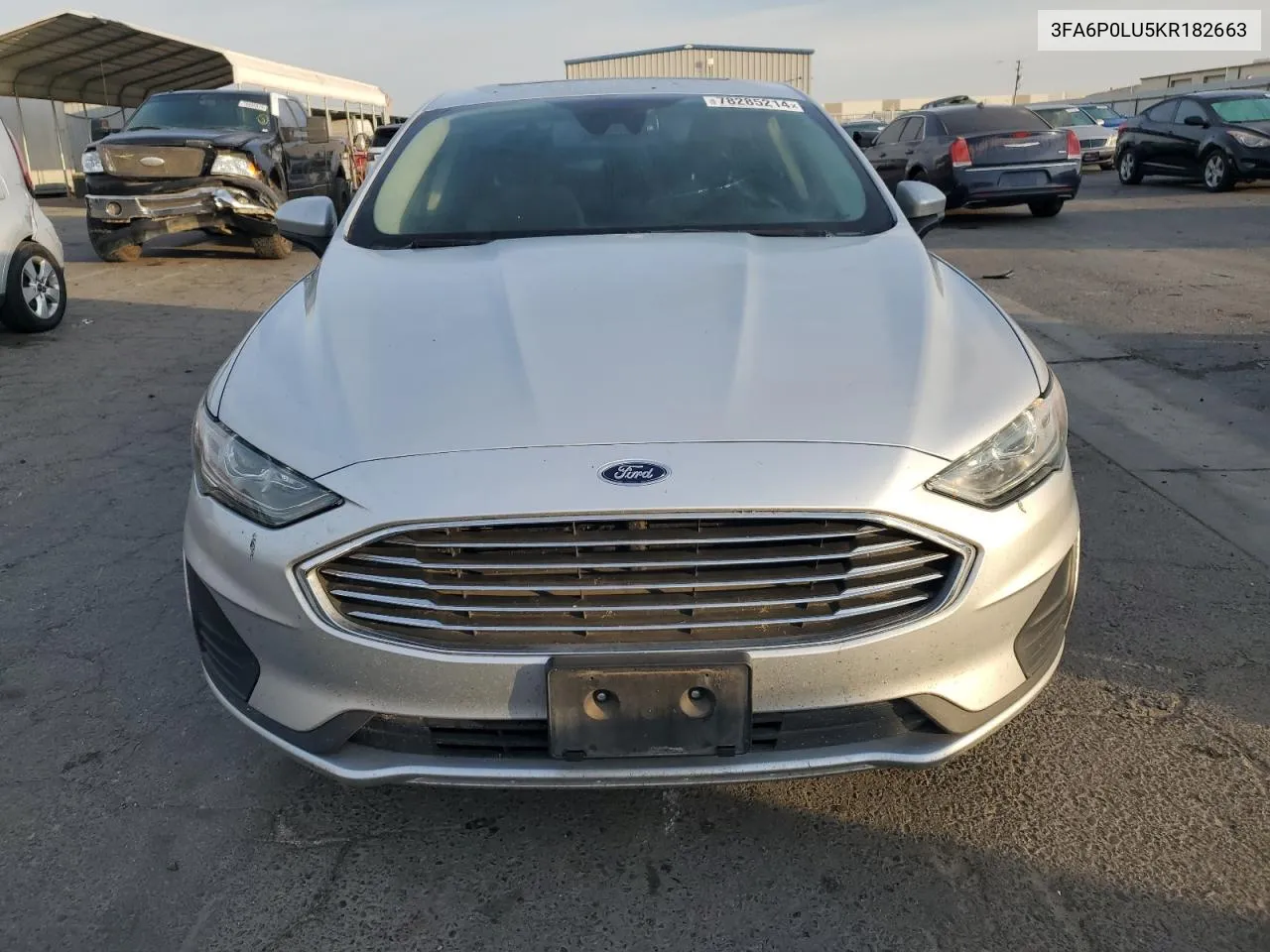 2019 Ford Fusion Se VIN: 3FA6P0LU5KR182663 Lot: 78285214