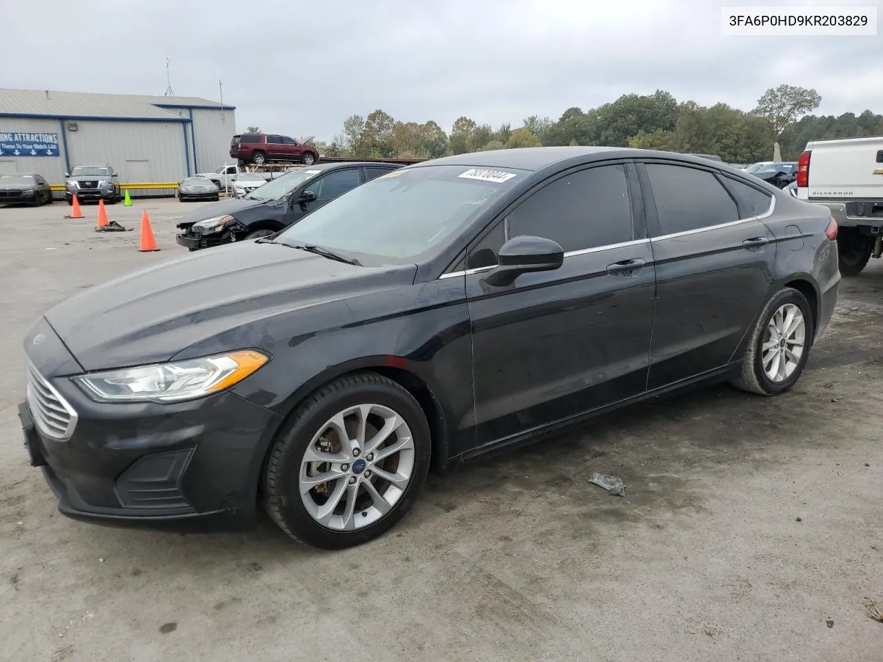 2019 Ford Fusion Se VIN: 3FA6P0HD9KR203829 Lot: 78370044