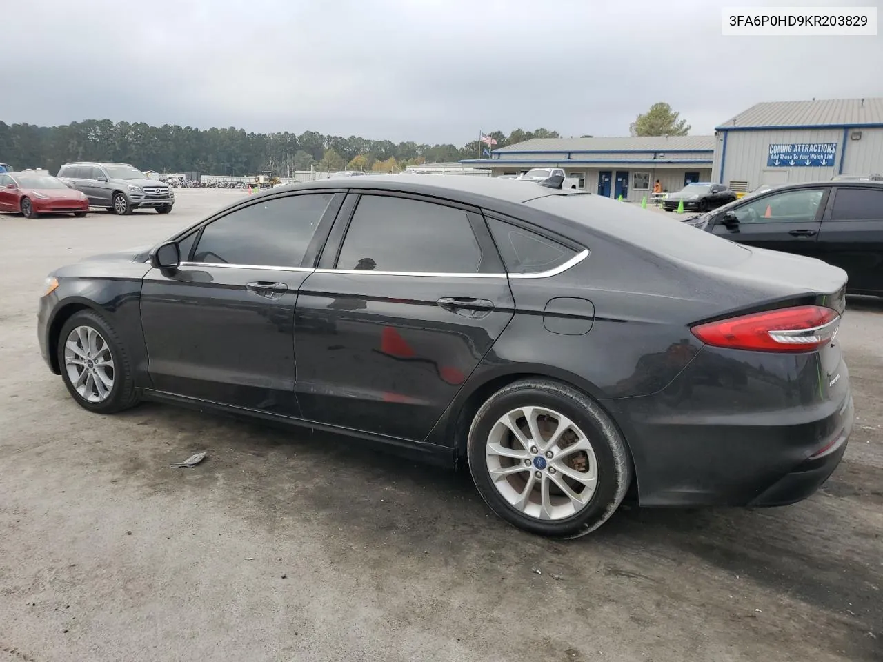 2019 Ford Fusion Se VIN: 3FA6P0HD9KR203829 Lot: 78370044