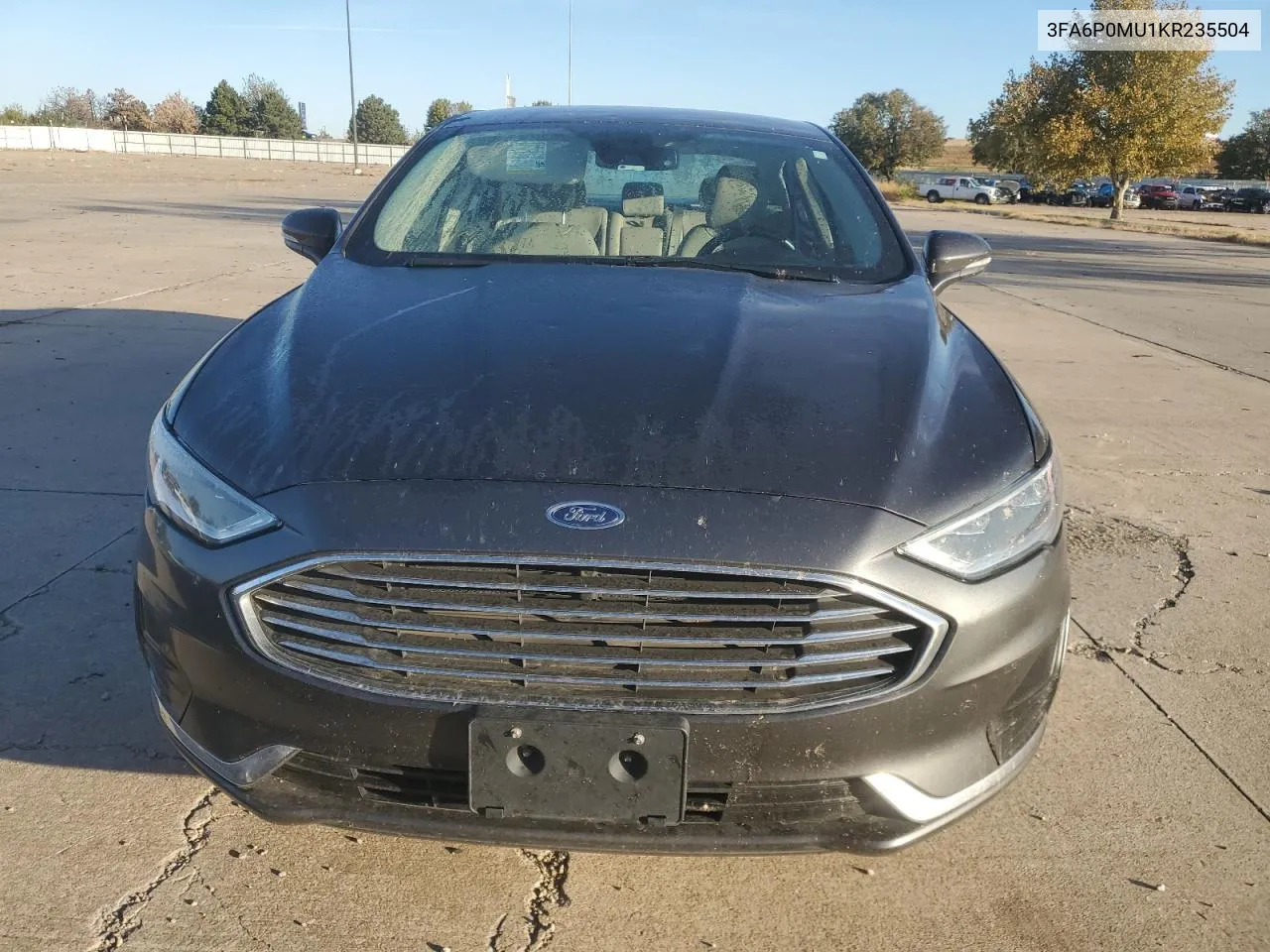 2019 Ford Fusion Sel VIN: 3FA6P0MU1KR235504 Lot: 78456284