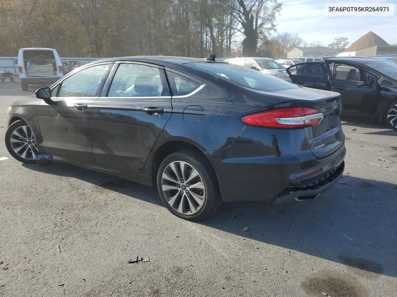 2019 Ford Fusion Se VIN: 3FA6P0T95KR264971 Lot: 78686764