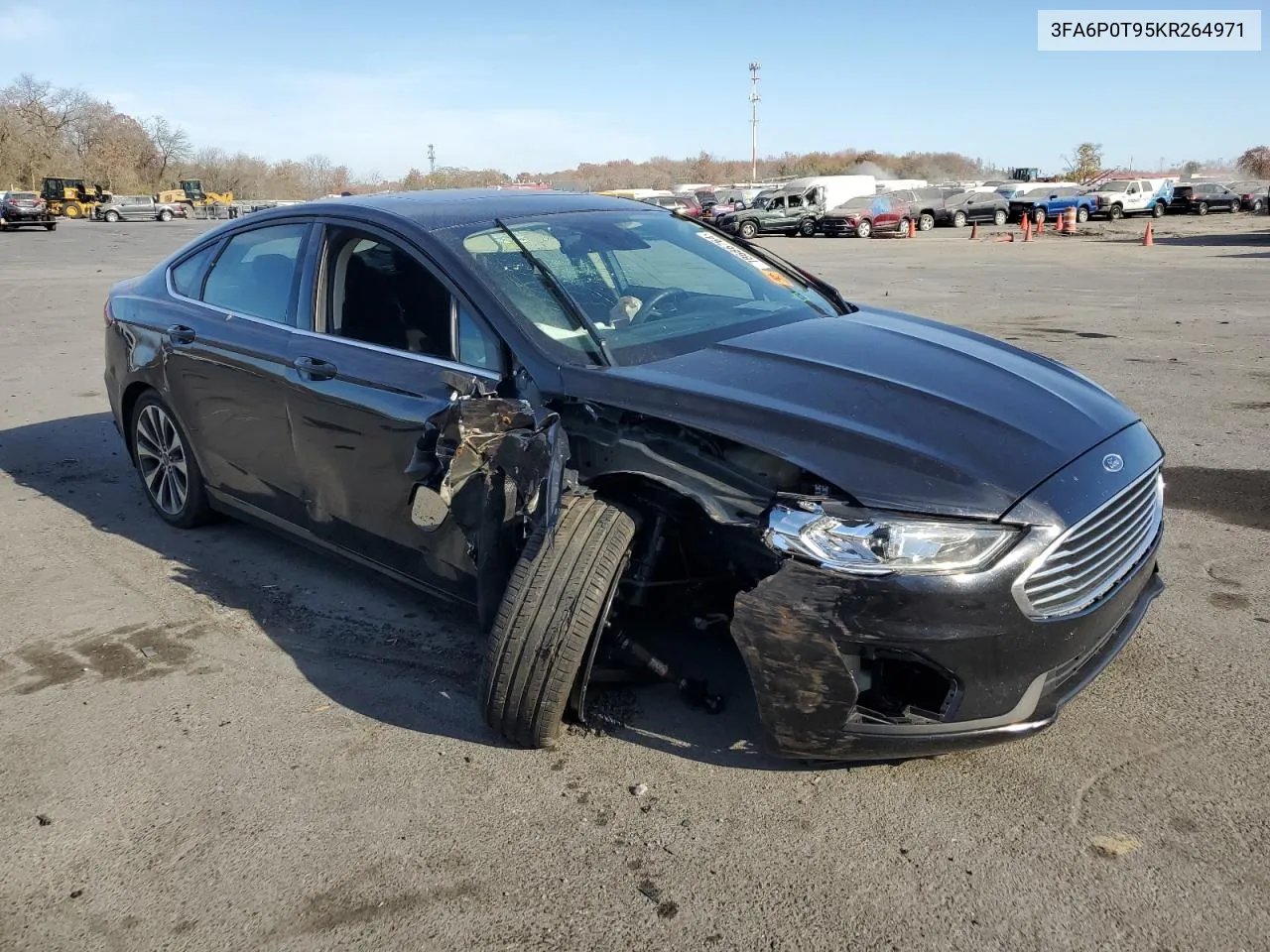 2019 Ford Fusion Se VIN: 3FA6P0T95KR264971 Lot: 78686764