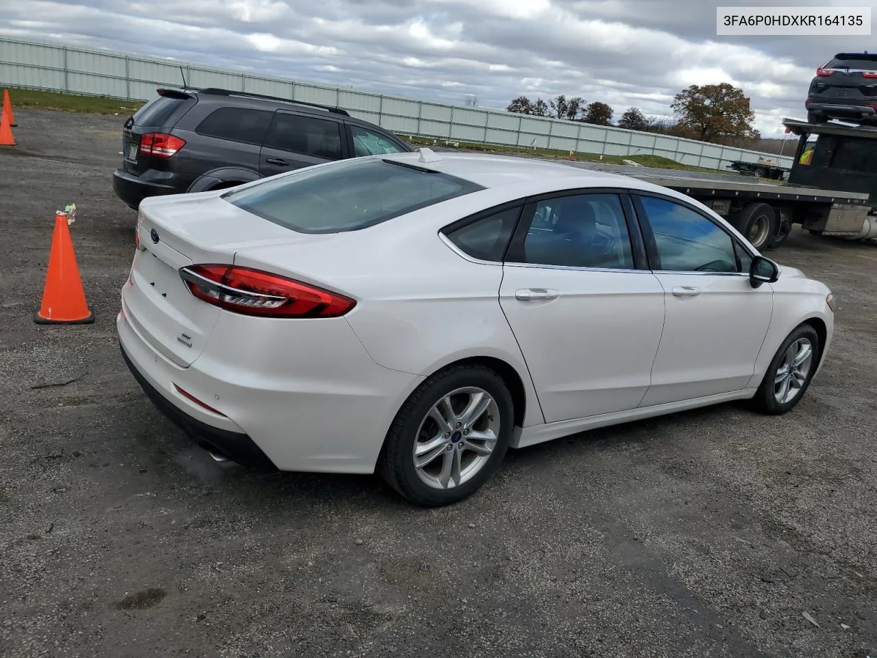 2019 Ford Fusion Se VIN: 3FA6P0HDXKR164135 Lot: 78913004