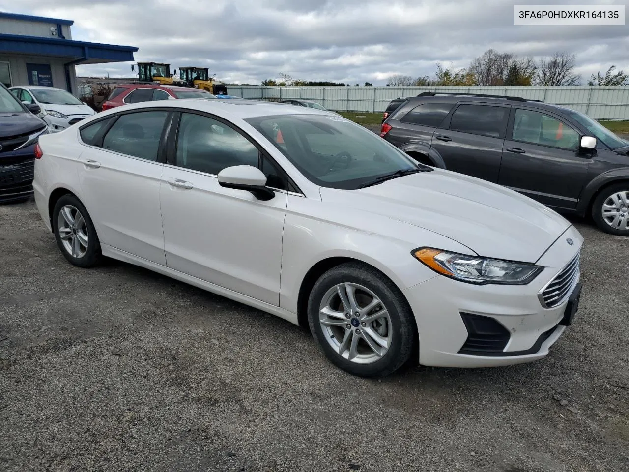 2019 Ford Fusion Se VIN: 3FA6P0HDXKR164135 Lot: 78913004